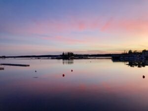 boothbay harbor maine sunset