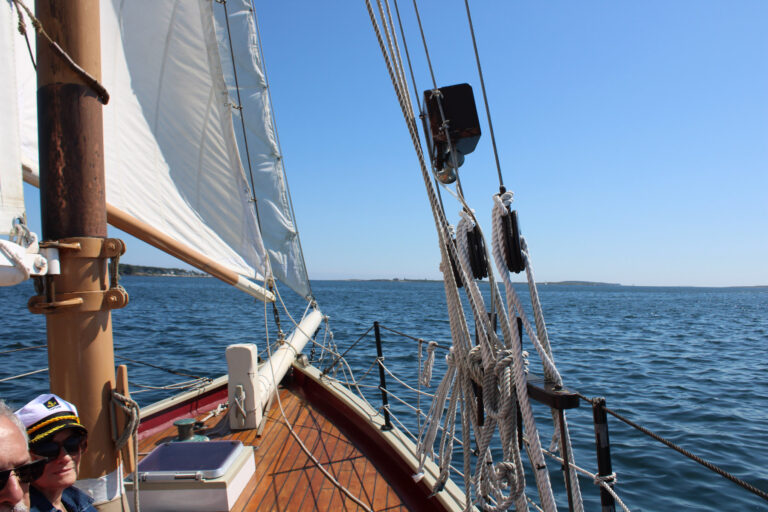 boothbay harbor maine sail boat